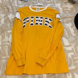 PINK yellow long sleeve